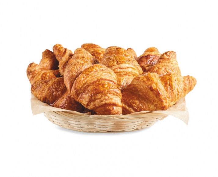 BASKET OF 100% BUTTER CROISSANTS