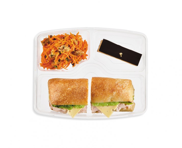 CIABATTA À LA DINDE ET EMMENTAL EN COFFRET-REPAS