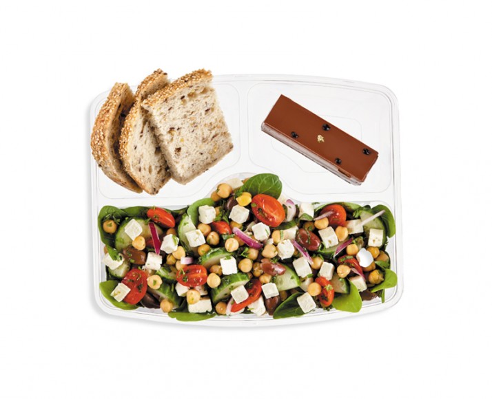 GREEK CHICKPEA SALAD IN A MEAL BOX