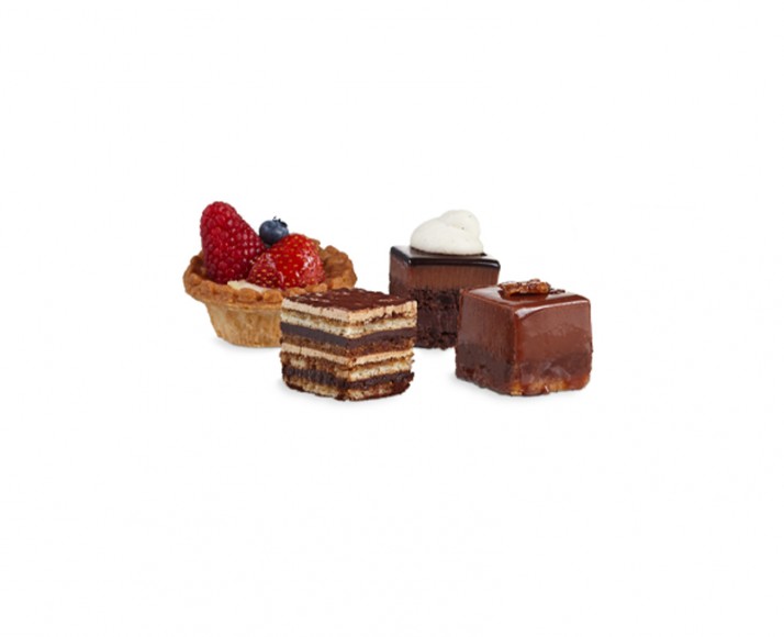 PLATTER OF ASSORTED INDIVIDUAL MINI PASTRIES